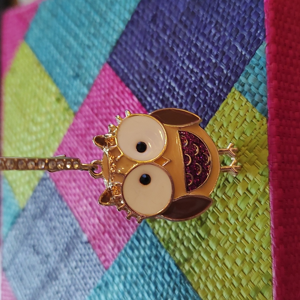 Betsy Johnson Single Owl Earring - Picture 4 of 5